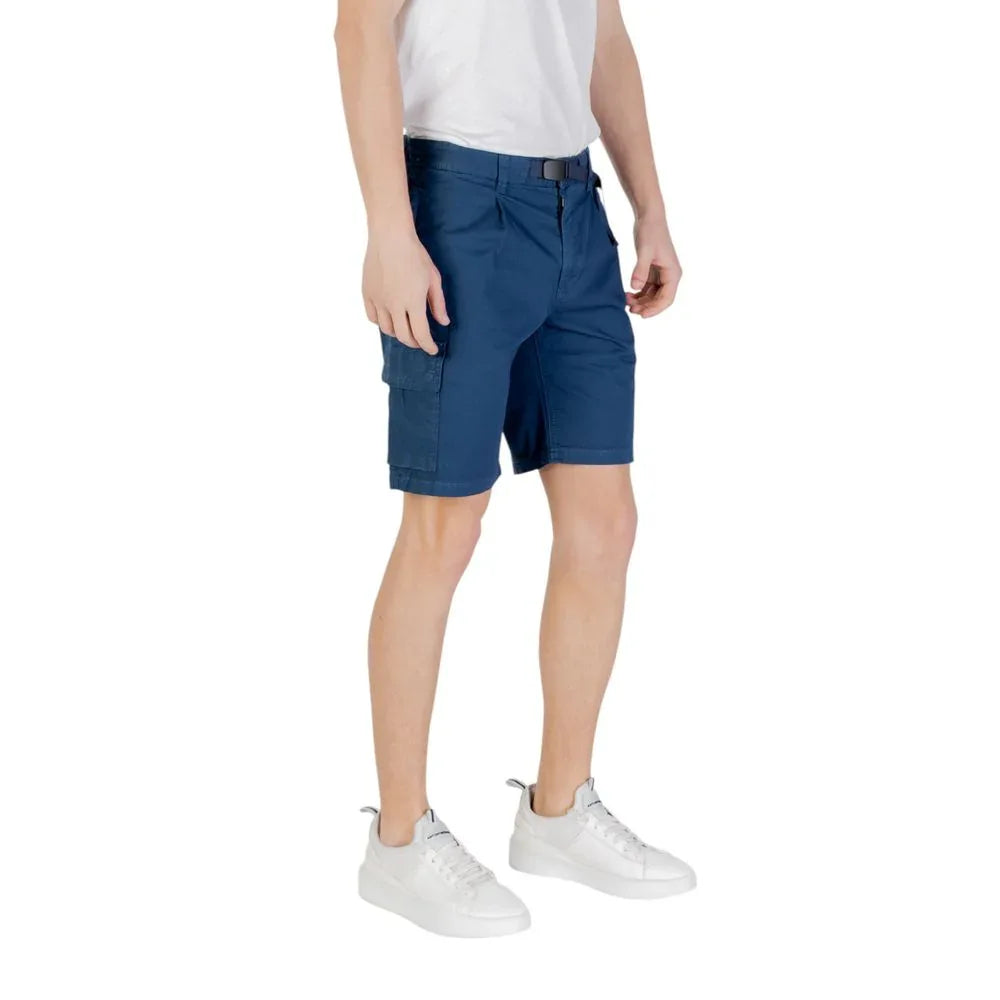 Hugo Boss Blue Cotton Bermuda Shorts - Zeiniez