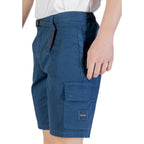Hugo Boss Blue Cotton Bermuda Shorts - Zeiniez