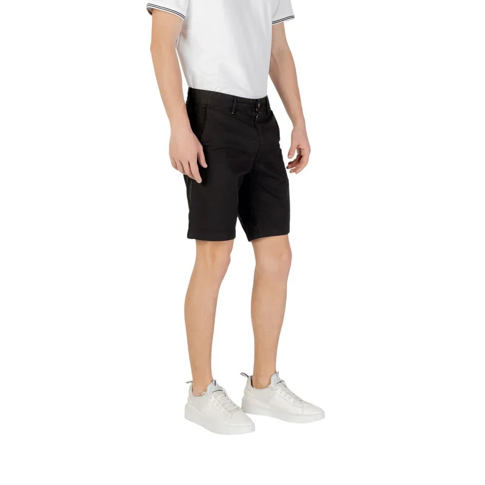 Hugo Boss Black Cotton Bermuda Shorts - Zeiniez