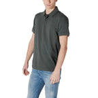EA7 Emporio Armani Green Cotton Polo Shirt - Zeiniez