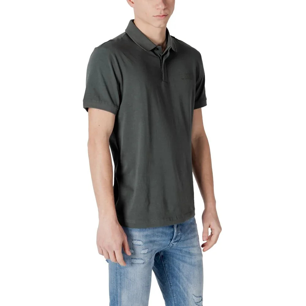 EA7 Emporio Armani Green Cotton Polo Shirt - Zeiniez
