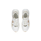 PINKO White Leather Chunky Sneakers - Zeiniez