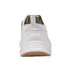 PINKO White Leather Chunky Sneakers - Zeiniez