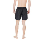 EA7 Emporio Armani Black Polyester Swim Shorts - Zeiniez