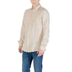 Hugo Boss Beige Linen Shirt - Zeiniez