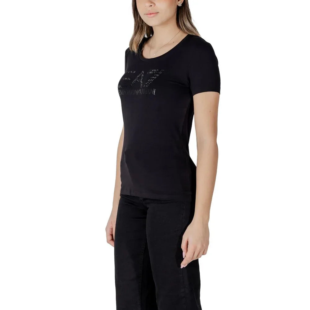 EA7 Emporio Armani Black Cotton Sportswear - Zeiniez