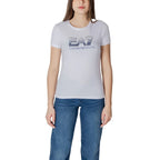 EA7 Emporio Armani White Cotton T-Shirt - Zeiniez
