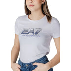 EA7 Emporio Armani White Cotton T-Shirt - Zeiniez