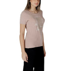EA7 Emporio Armani Pink Cotton T-Shirt - Zeiniez