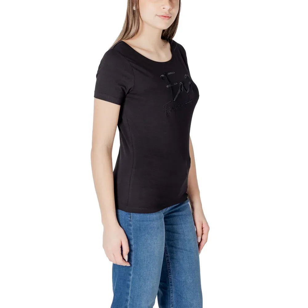 EA7 Emporio Armani Black Cotton T-Shirt - Zeiniez
