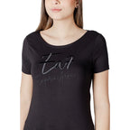 EA7 Emporio Armani Black Cotton T-Shirt - Zeiniez