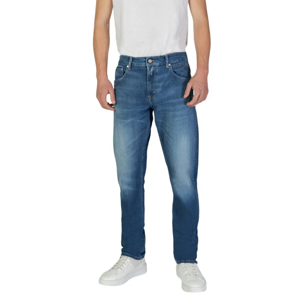 Replay Blue Cotton Slim Fit Jeans - Zeiniez