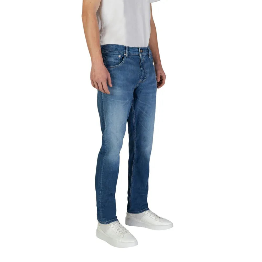 Replay Blue Cotton Slim Fit Jeans - Zeiniez