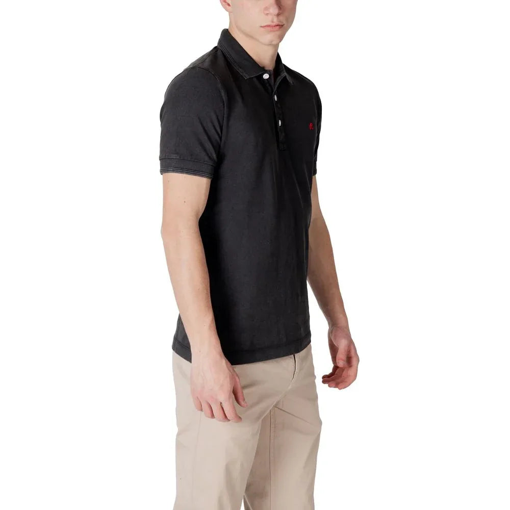 Replay Black Cotton Polo Shirt - Zeiniez