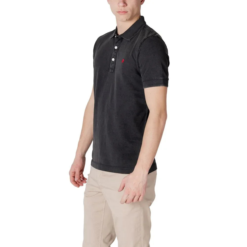 Replay Black Cotton Polo Shirt - Zeiniez