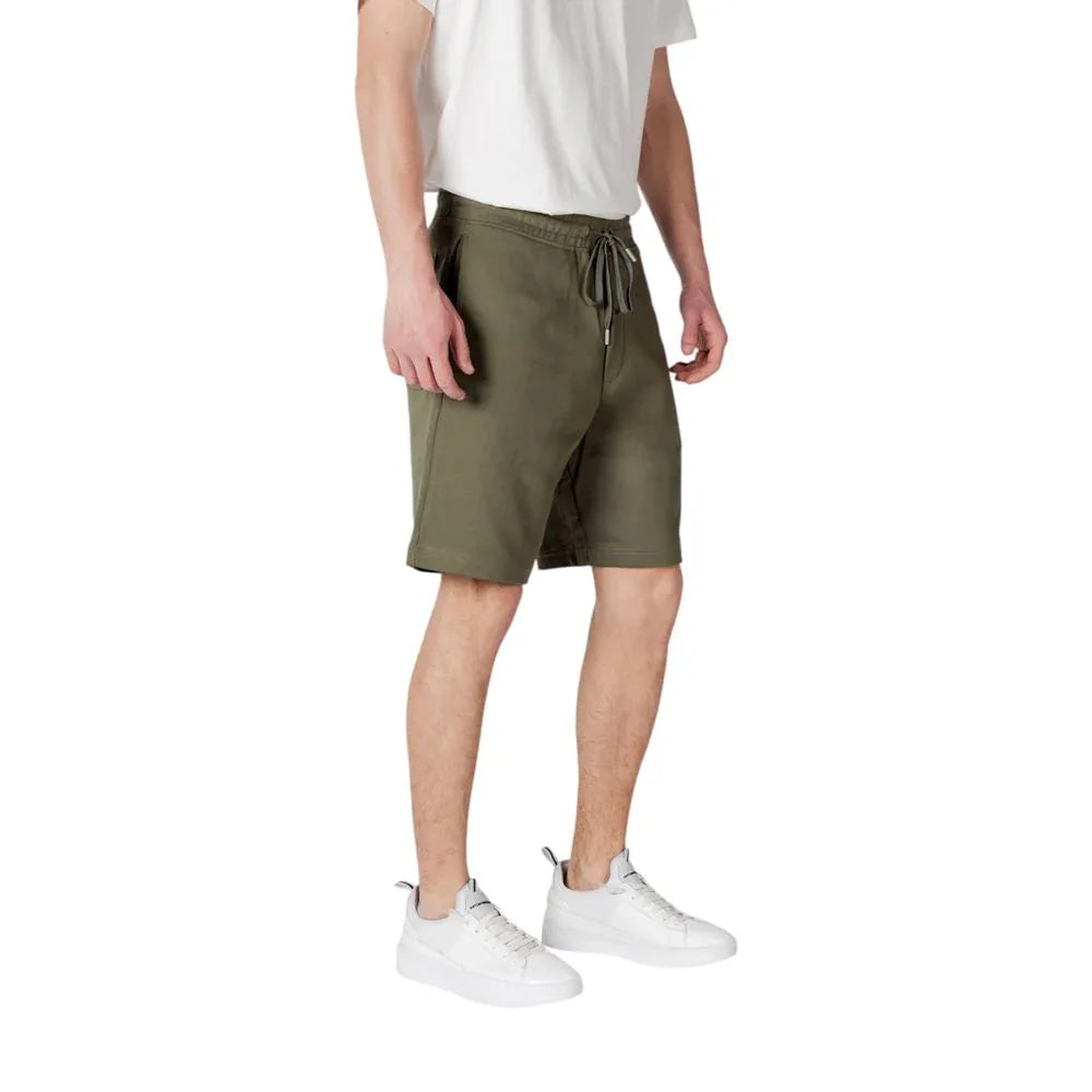 Replay Green Cotton Bermuda Shorts - Zeiniez
