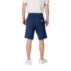 Replay Blue Cotton Bermuda Shorts
