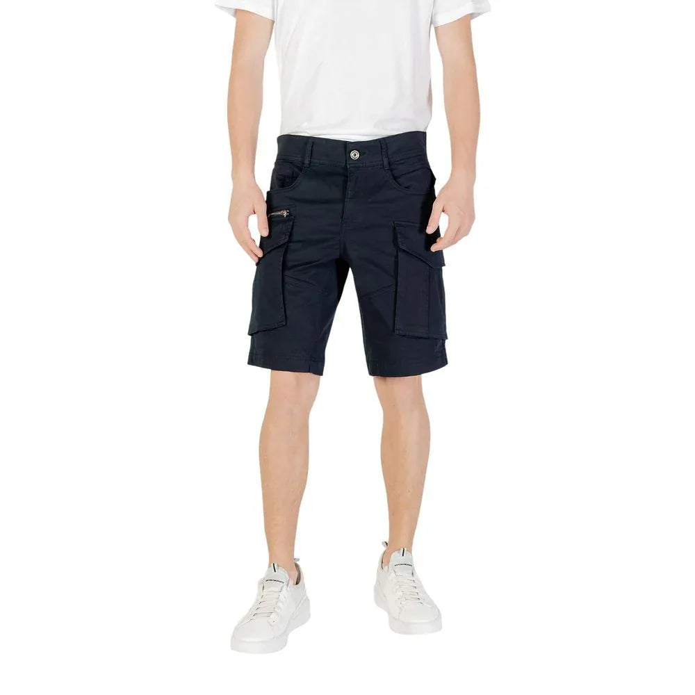 Replay Blue Cotton Bermuda Shorts - Zeiniez
