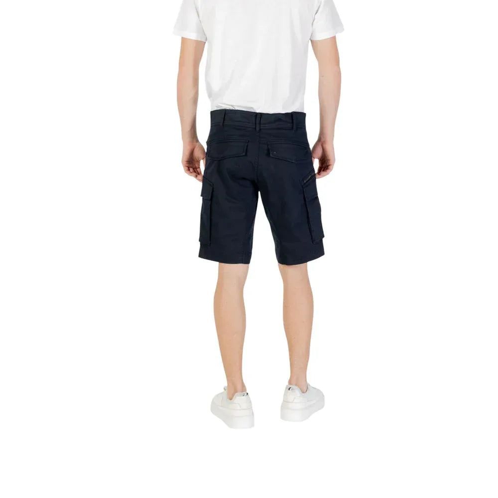 Replay Blue Cotton Bermuda Shorts - Zeiniez