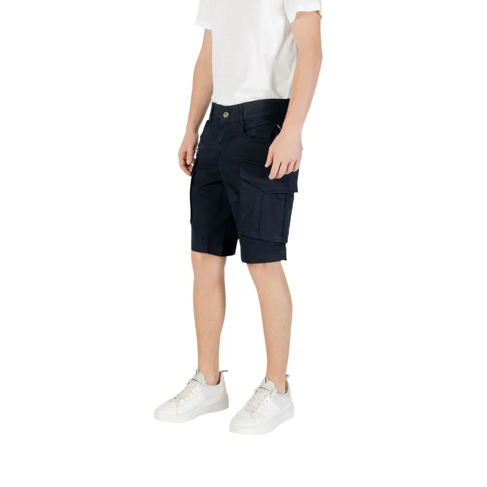 Replay Blue Cotton Bermuda Shorts - Zeiniez