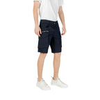 Replay Blue Cotton Bermuda Shorts - Zeiniez