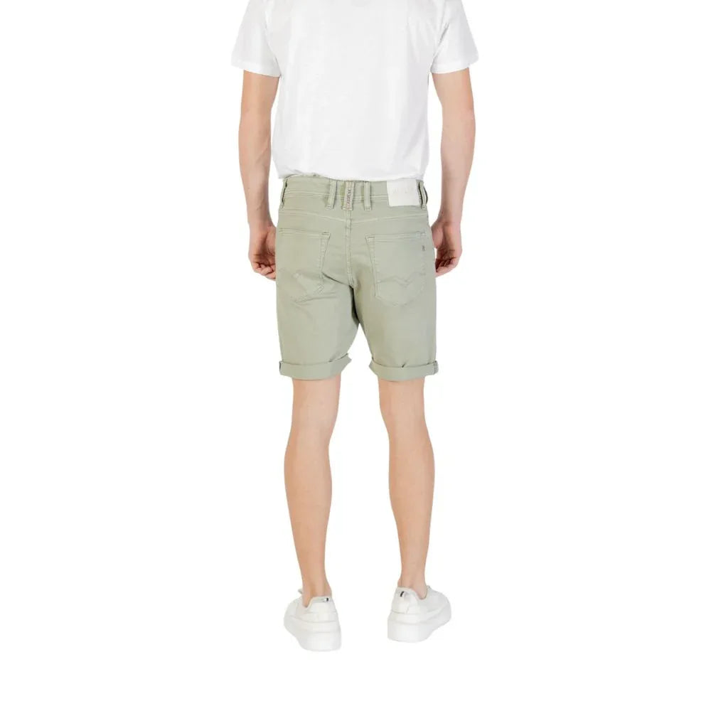 Replay Bicolor Cotton Bermuda Shorts - Zeiniez