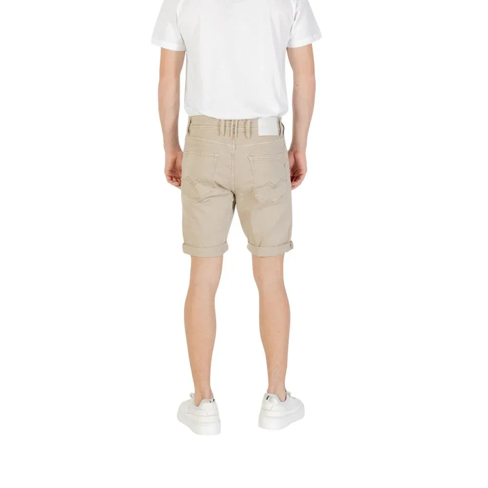 Replay Green Cotton Bermuda Shorts - Zeiniez