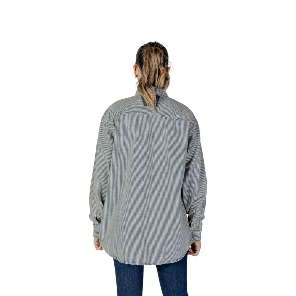 Replay Blue Cotton Blouse - Zeiniez