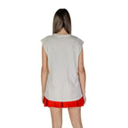 Replay Cream Cotton Tank Tops - Zeiniez