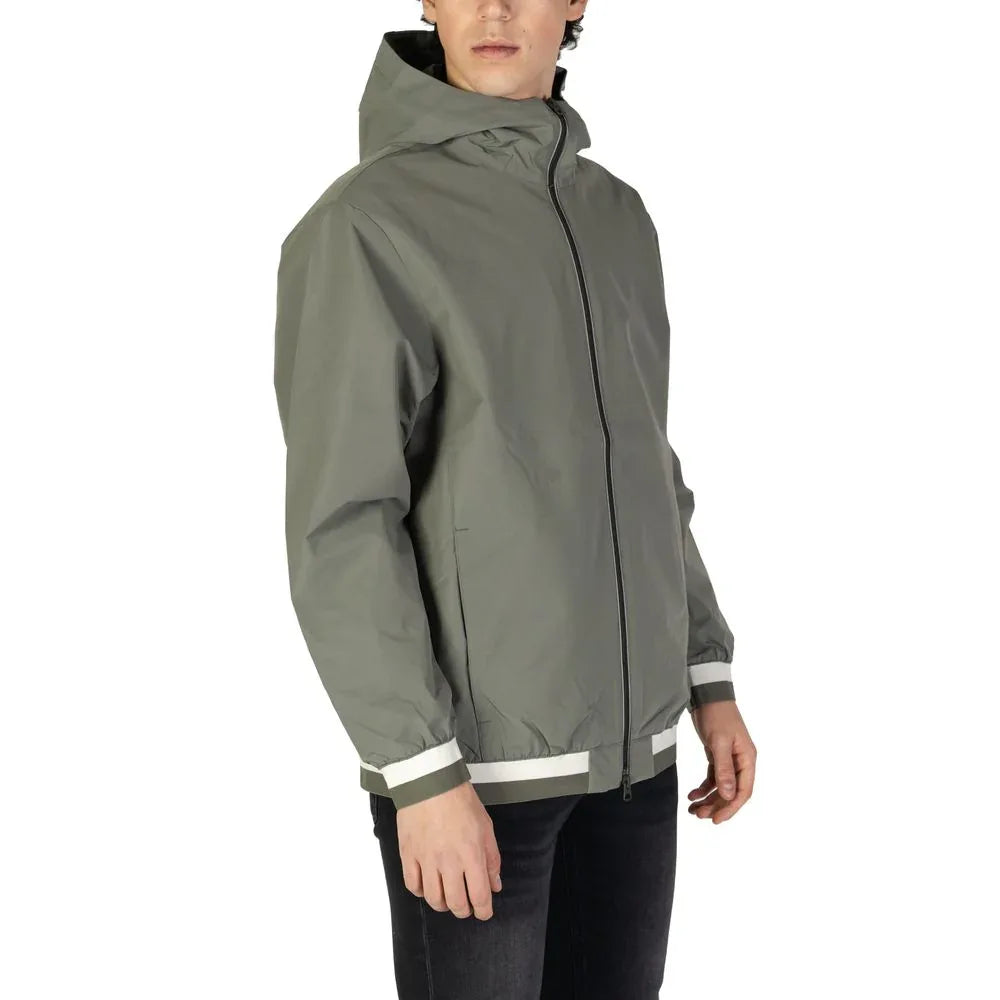 Replay Green Polyester Shell Jacket - Zeiniez