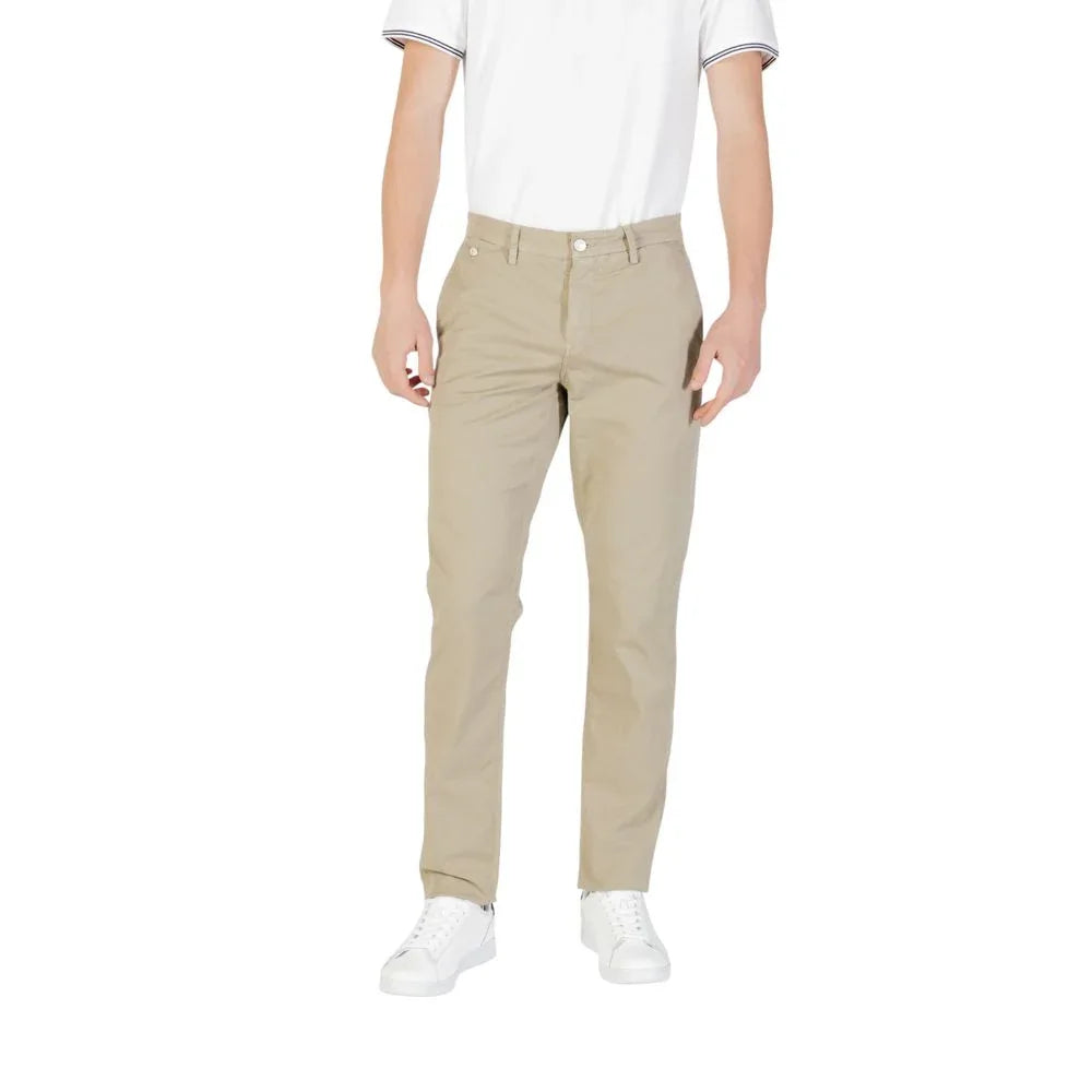 Replay Bicolor Cotton Casual Pants - Zeiniez