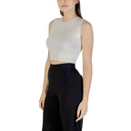 Jacqueline De Yong White Viscose Tank Tops - Zeiniez