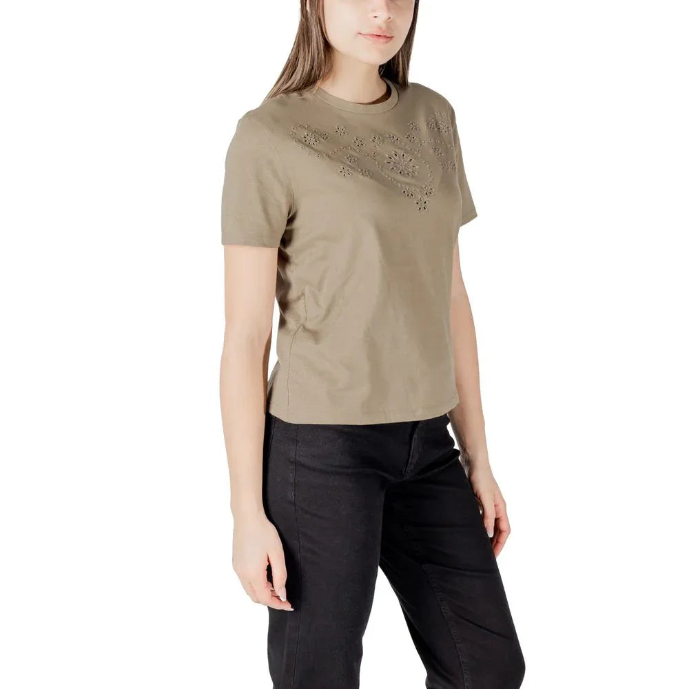 Jacqueline De Yong Bicolor Cotton T-Shirt - Zeiniez