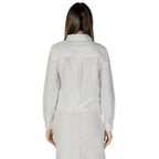 Jacqueline De Yong White Cotton Blouse