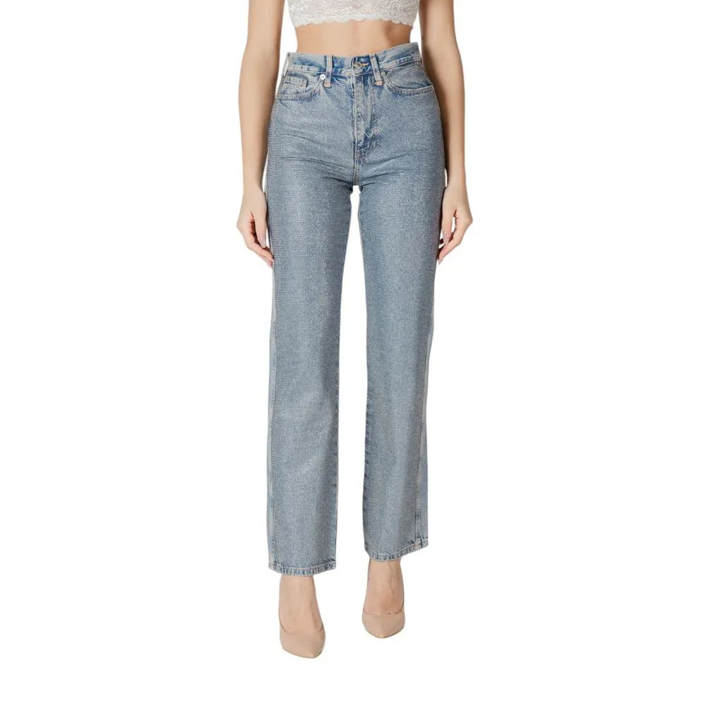 Only Blue Cotton Mom Jeans - Zeiniez