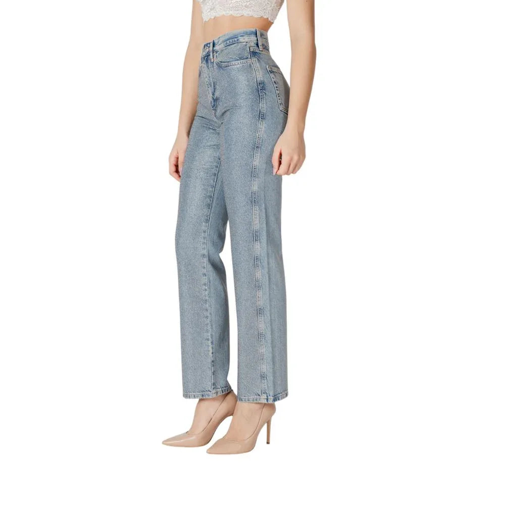 Only Blue Cotton Mom Jeans - Zeiniez
