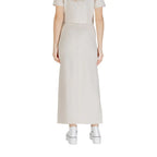 Jacqueline De Yong Beige Viscose Long Skirt - Zeiniez