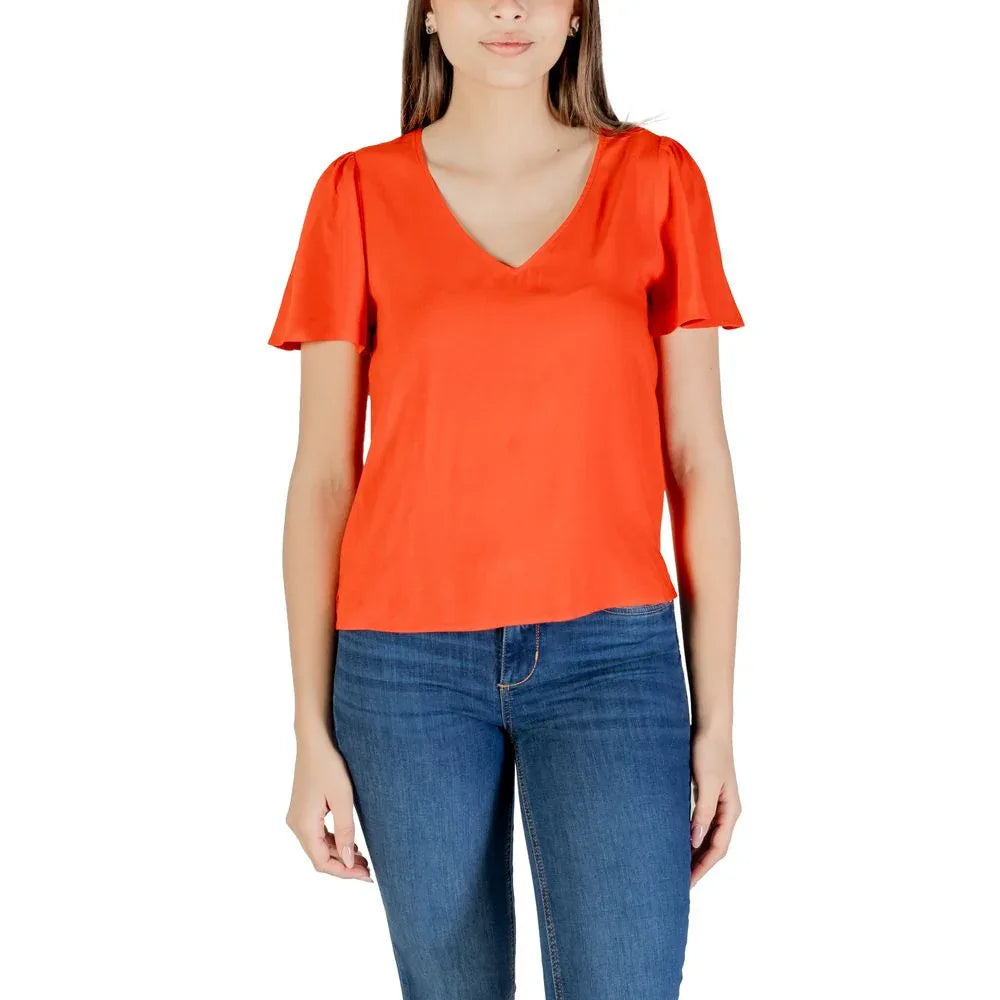 Vero Moda Red Viscose Blouse - Zeiniez