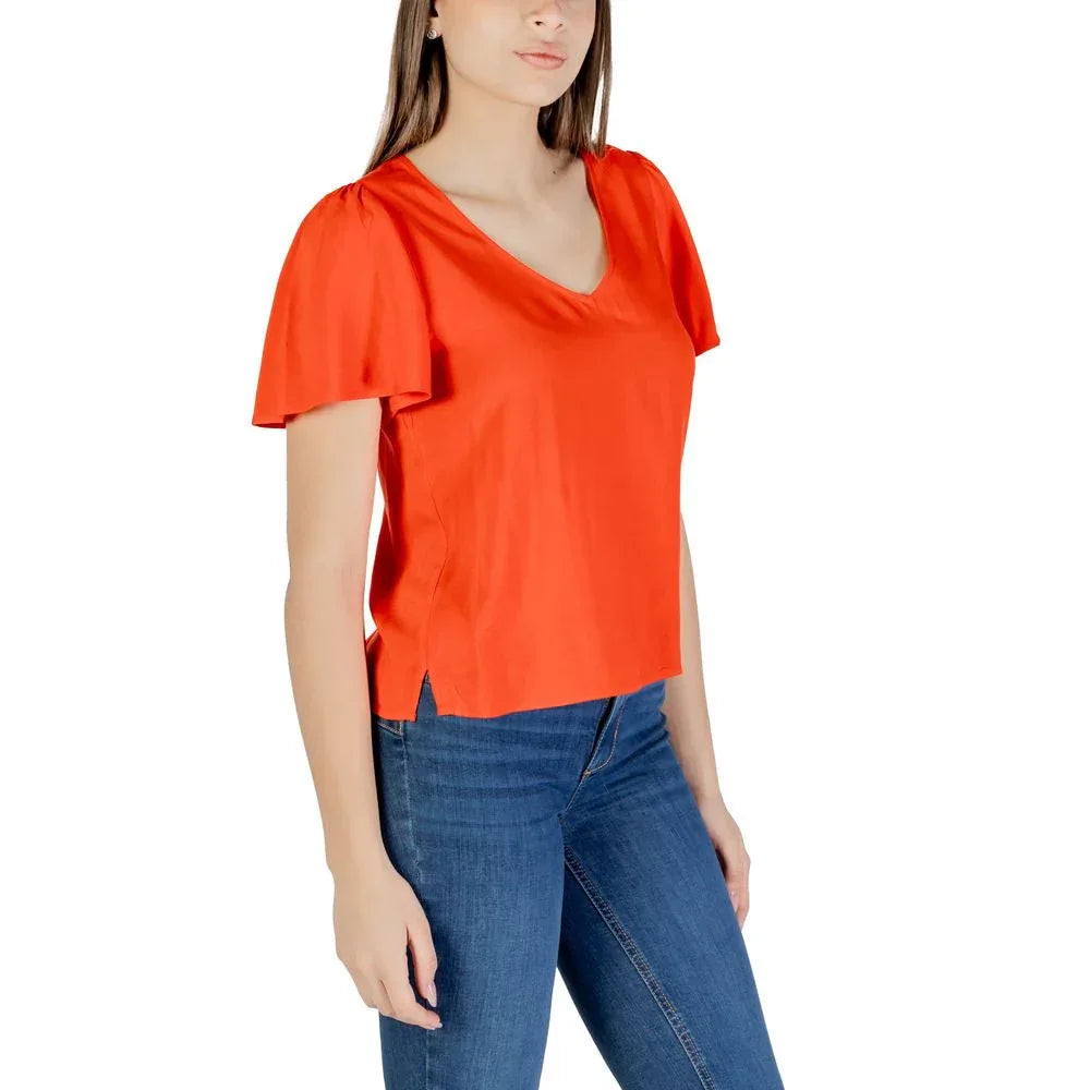 Vero Moda Red Viscose Blouse - Zeiniez