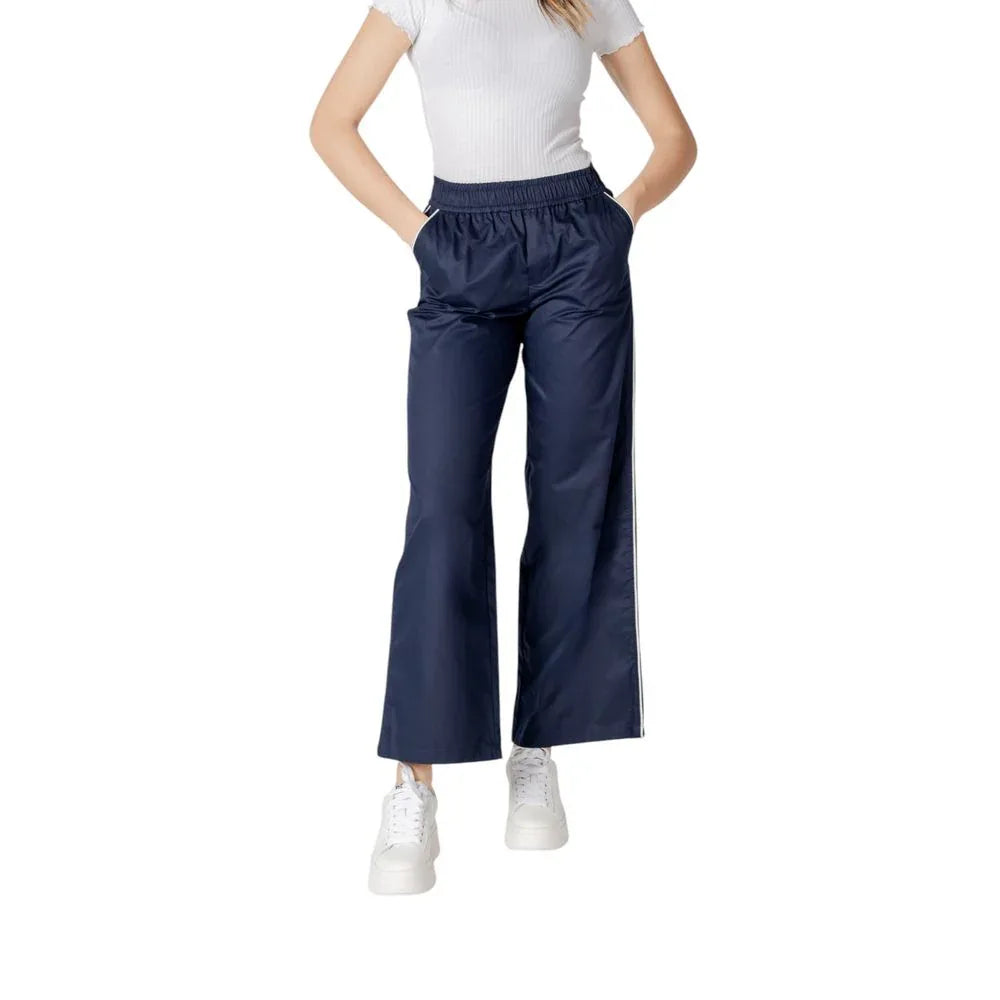 Only Blue Cotton Casual Pants - Zeiniez