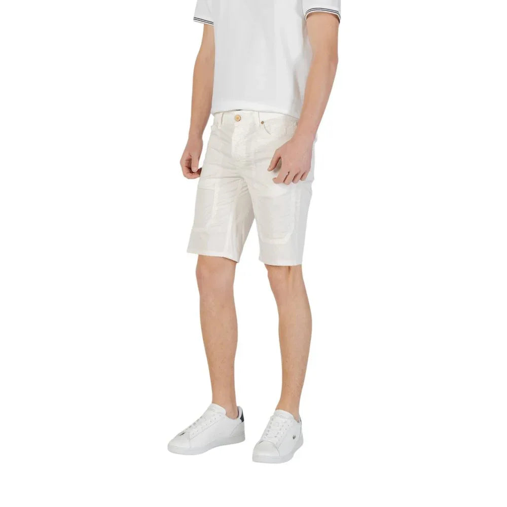 Jeckerson White Cotton Bermuda Shorts - Zeiniez