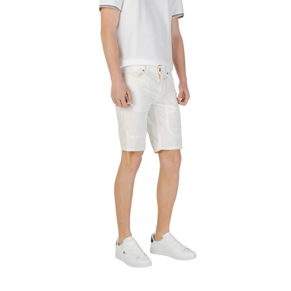 Jeckerson White Cotton Bermuda Shorts - Zeiniez