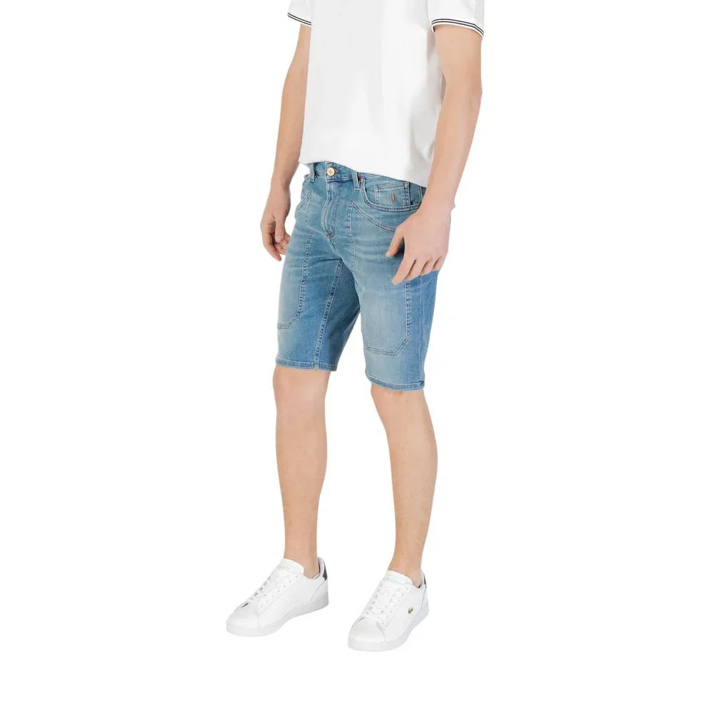 Jeckerson Light Blue Cotton Bermuda Shorts - Zeiniez