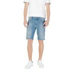 Jeckerson Light Blue Cotton Bermuda Shorts - Zeiniez