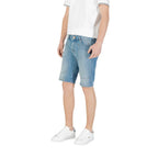 Jeckerson Light Blue Cotton Bermuda Shorts - Zeiniez