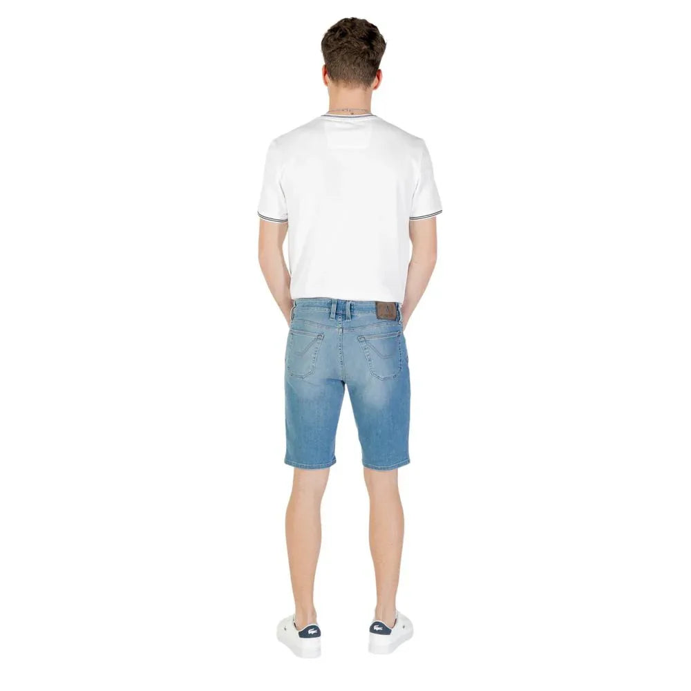 Jeckerson Light Blue Cotton Bermuda Shorts - Zeiniez
