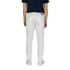 Jeckerson White Cotton Skinny Pants - Zeiniez