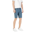 Jeckerson Blue Cotton Bermuda Shorts - Zeiniez