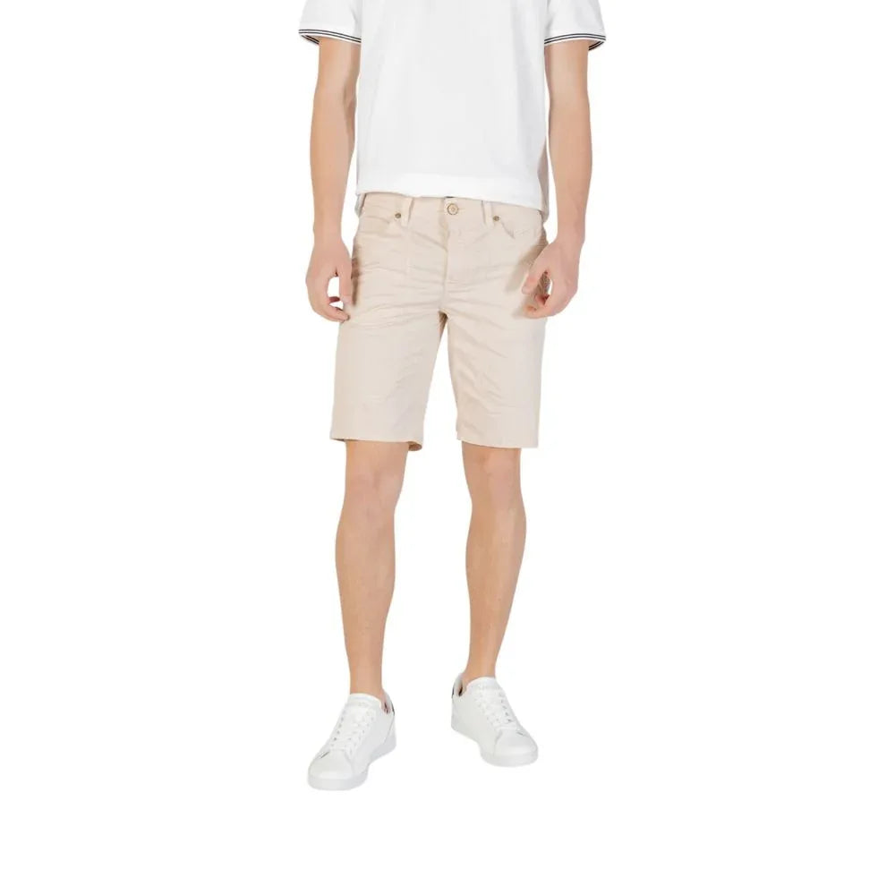 Jeckerson Beige Cotton Bermuda Shorts - Zeiniez