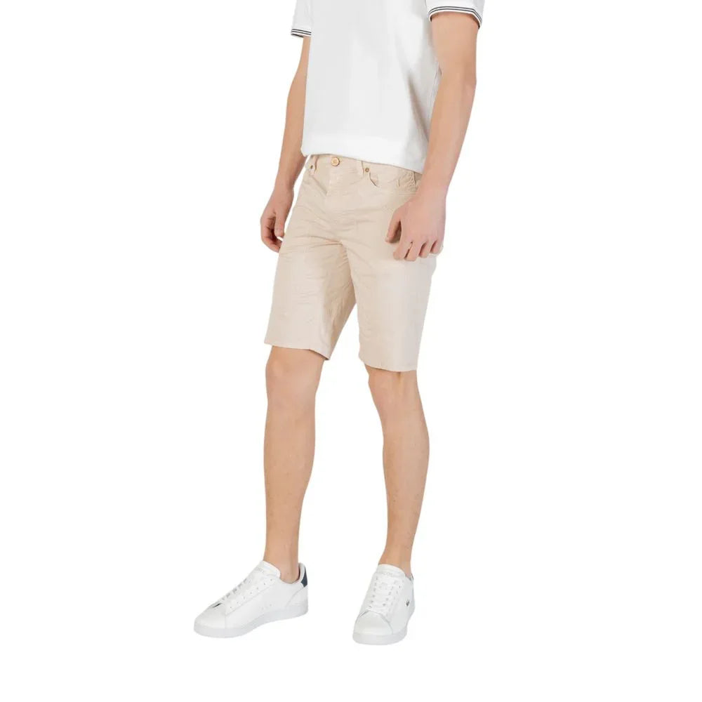 Jeckerson Beige Cotton Bermuda Shorts - Zeiniez